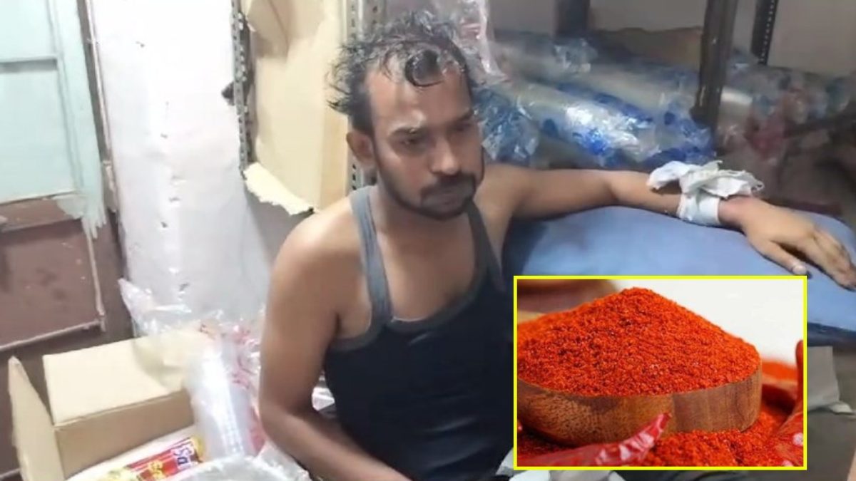 बदमाश के हौसले बुलंद: व्यापारी की आंखों में मिर्ची पाउडर झोंक लाखों की लूट, मौके पर पहुंचे BSP प्रत्याशी, कई घंटे बाद पहुंची पुलिस