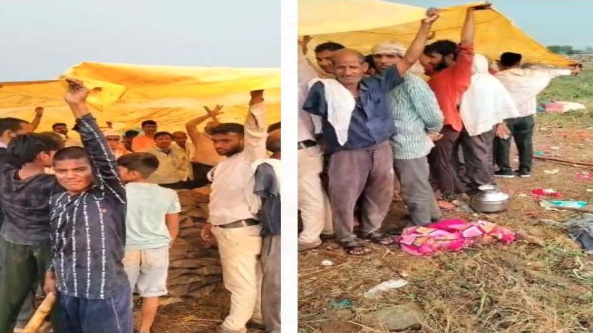 सिस्टम की पोल खोलता ये VIDEO: तिरपाल लगाकर करना पड़ा अंतिम संस्कार, बदहाल श्मशान घाट