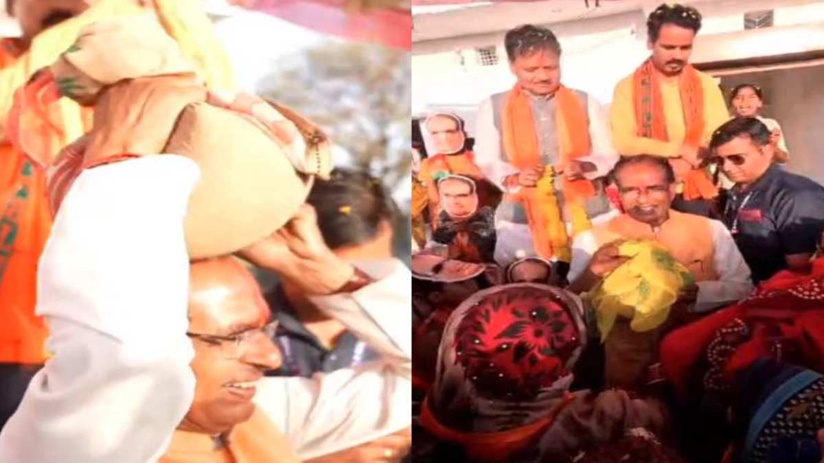 शिवराज सिंह हुए भावुक, VIDEO: चुनाव लड़ने बहनों ने भेंट की गेहूं की पोटलियां, पूर्व CM ने किया ये वादा