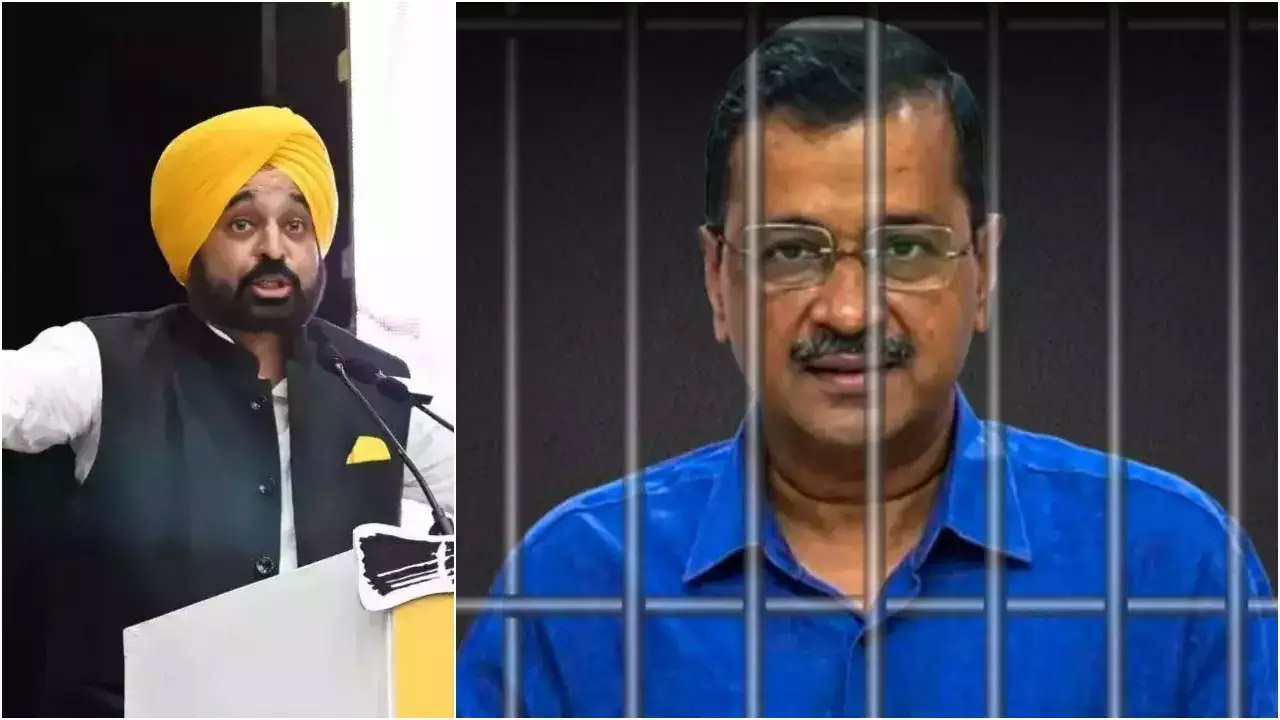 Punjab Chief Minister Bhagwant Mann met Kejriwal in Tihar Jail: तिहाड़ में CM की CM से मुलाकात
