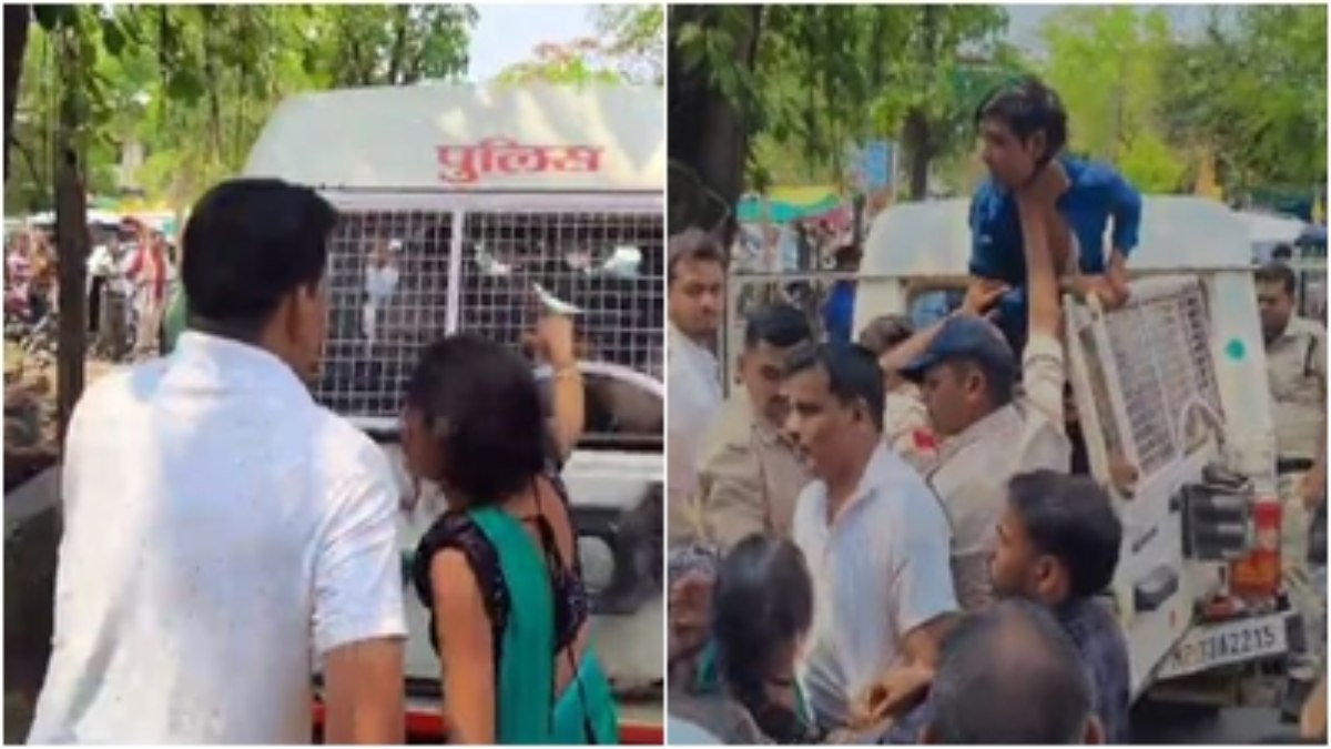 वारंटी की पत्नी ने पुलिस से की झूमाझटकी: गिरफ्तारी के दौरान बीच सड़क किया हंगामा, थाना प्रभारी सहित 3 पुलिसकर्मियों को आई चोट