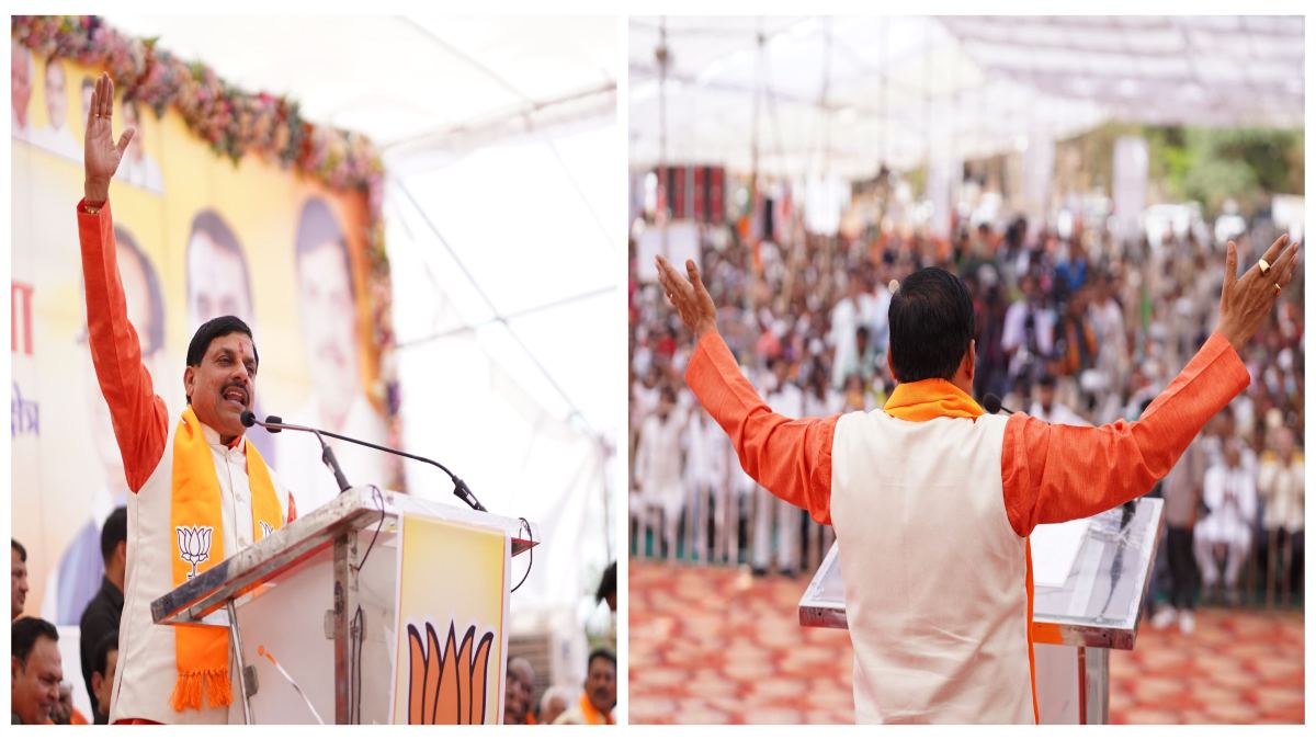 चंबल में गरजे CM मोहन: कहा- युद्ध का नगाड़ा बज गया, शिवराज का जताया आभार, सिंधिया के काम की तारीफ की