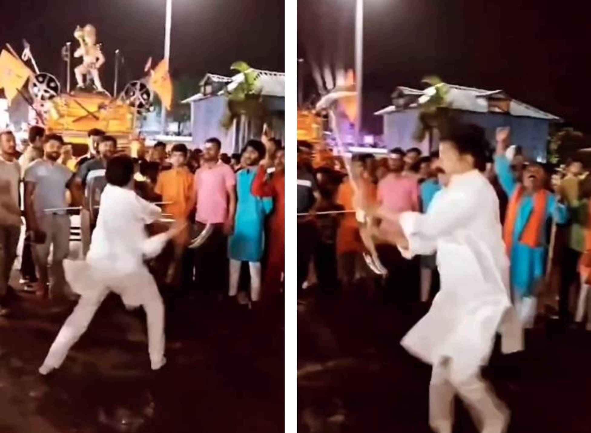 तलवारबाज नेताजी! Video: विधायक की तलवारबाजी का वीडियो वायरल, शोभायात्रा के दौरान दिखाया अपना कौशल
