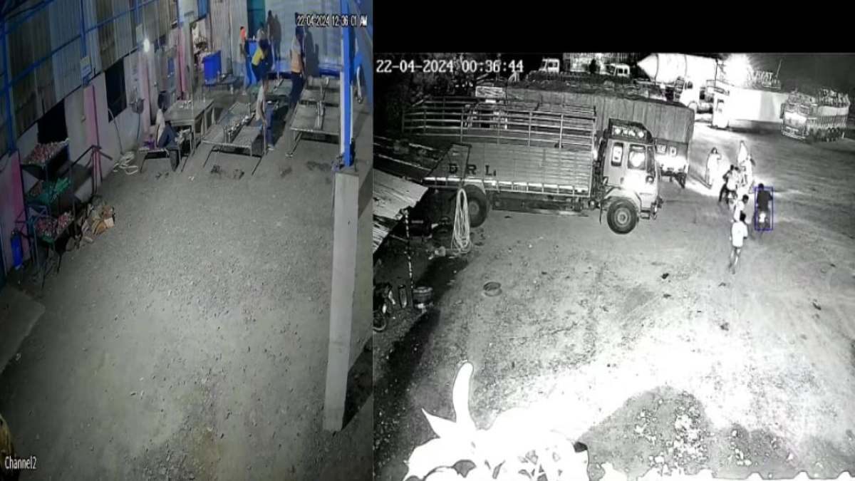 ढाबा में गुंडागर्दी: पैसे को लेकर बदमाशों ने ढाबा कर्मियों काे लाठी-डंडे से पीटा, घटना CCTV में कैद