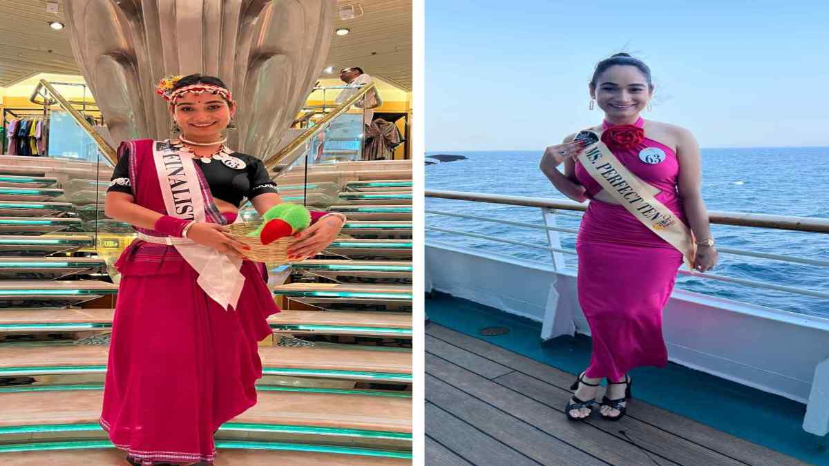 मुंबई टू गोवा क्रूज में नारी फर्स्ट फैशन शो : रायपुर की अमृता ने टॉप 10 में बनाई जगह, देशभर के प्रतिभागियों के बीच छत्तीसगढ़ी लुक को सभी ने सराहा
