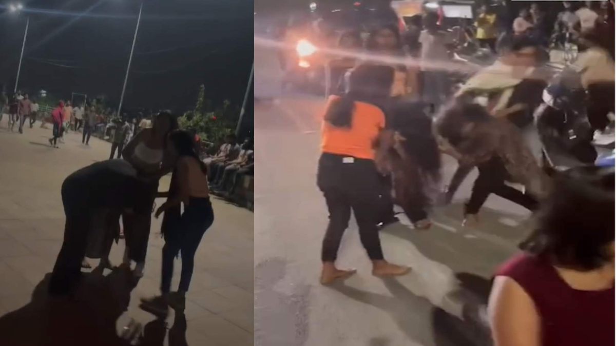 लड़कियों के दो गुट में WWE फाइट : जमकर मारे मुक्के, नोच लिए एक-दूसरे का बाल, देखिए वीडियो…