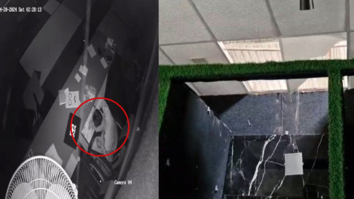 MP Crime: चोर ने मार्बल शोरूम में बोला धावा, छत तोड़कर चुरा ले गया हजारों रुपए, CCTV में कैद