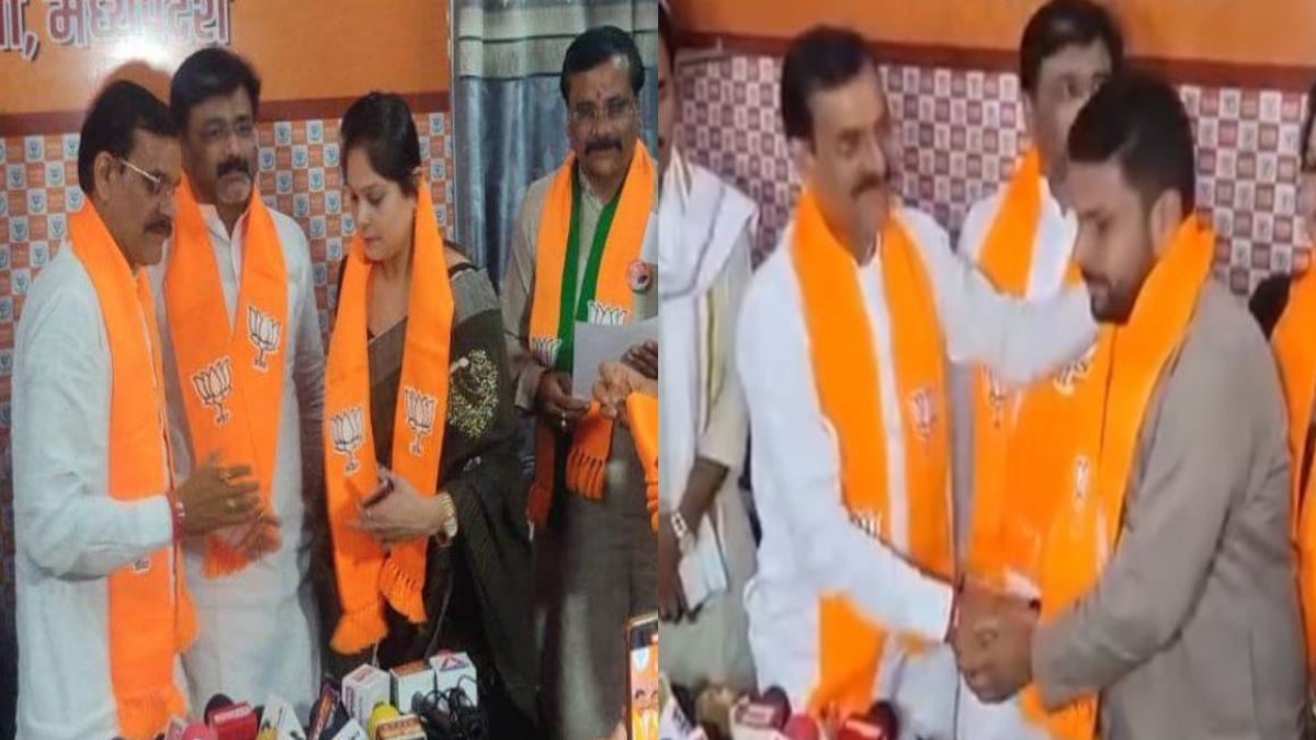 खजुराहो में मतदान से पहले कांग्रेस को बड़ा झटका: जिला अध्यक्ष समेत कई नेताओं ने थामा BJP का दामन, वीडी शर्मा ने दिलाई सदस्यता