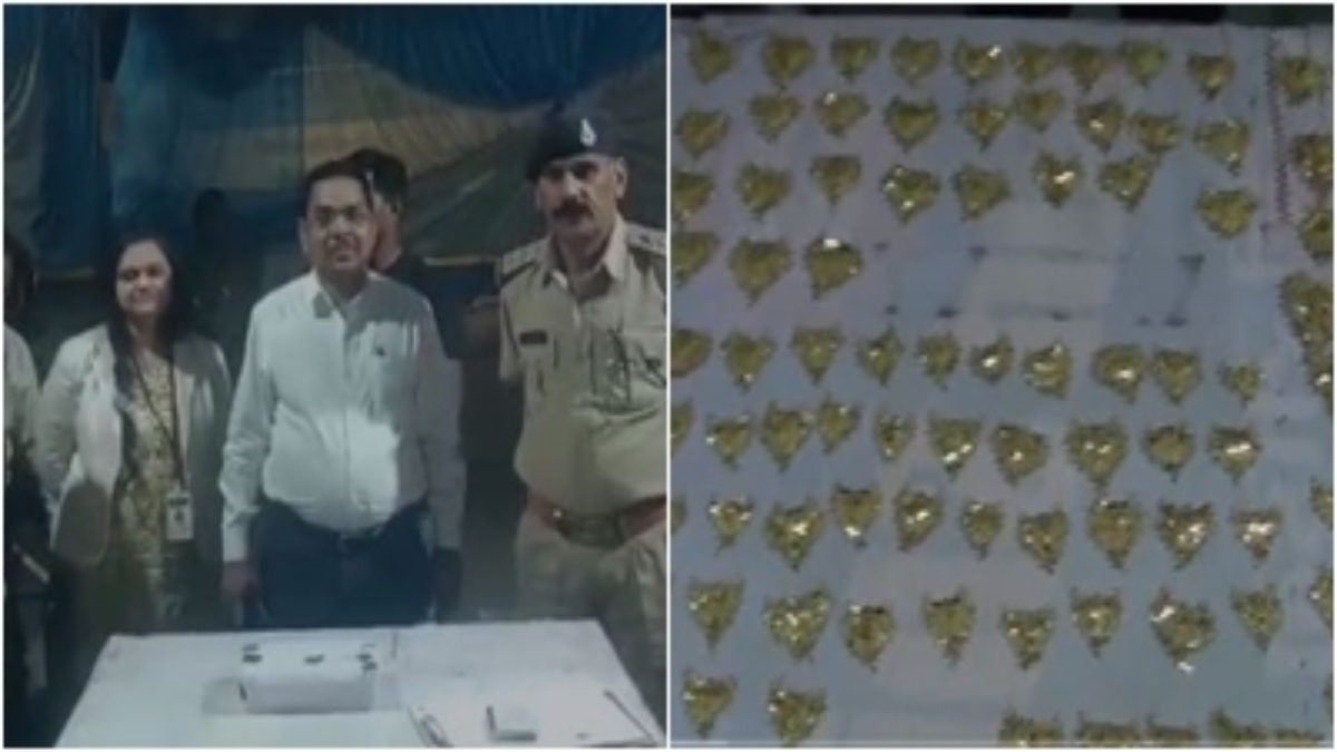 SST टीम की बड़ी कार्रवाई: चेकपोस्ट पर पकड़ा 57 लाख का सोना, कार के सीक्रेट चेंबर से किया बरामद 