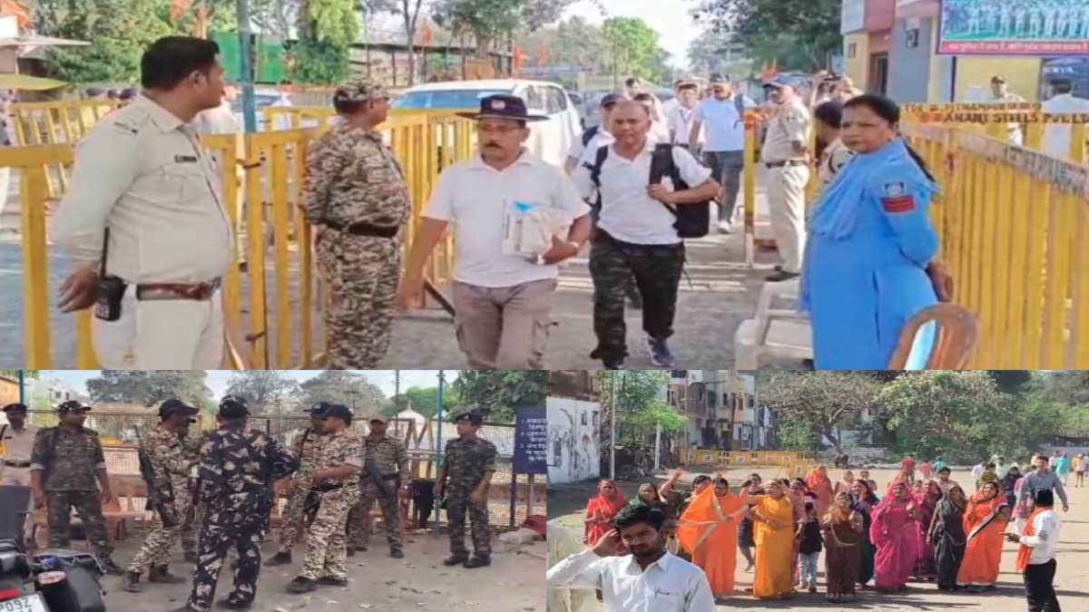 Dhar Bhojshala ASI Survey: भोजशाला में 12वें दिन भी सर्वे जारी, हनुमान चालीसा का पाठ करने पहुंचे लोग, सुरक्षा के कड़े इंतजाम