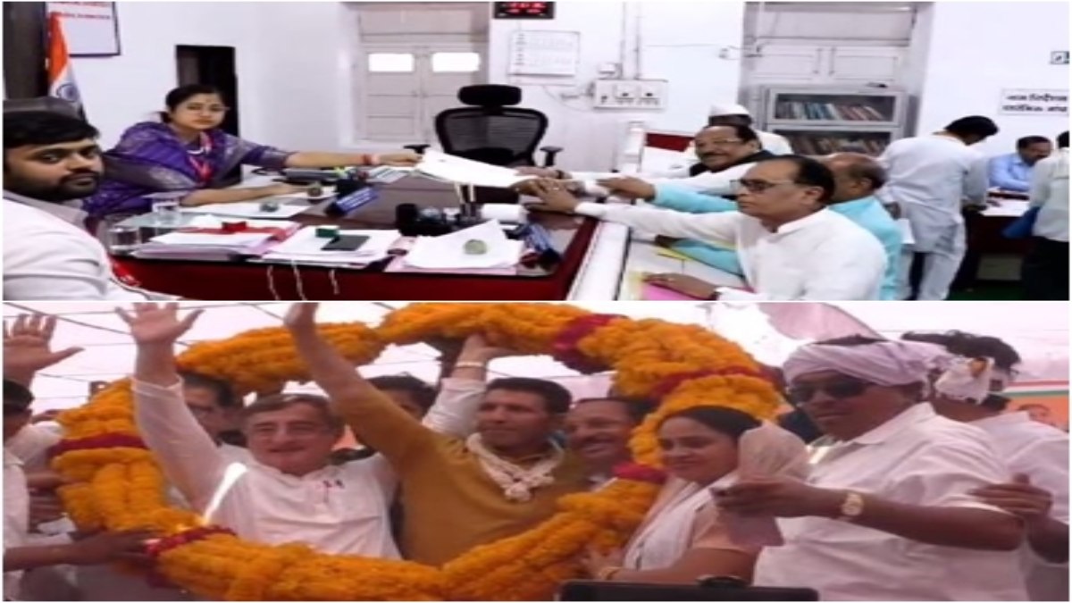 कांतिलाल भूरिया ने भरा नामांकन फार्म: जनसभा को संबोधित कर बीजेपी पर साधा निशाना, पीसीसी चीफ हुए शामिल  