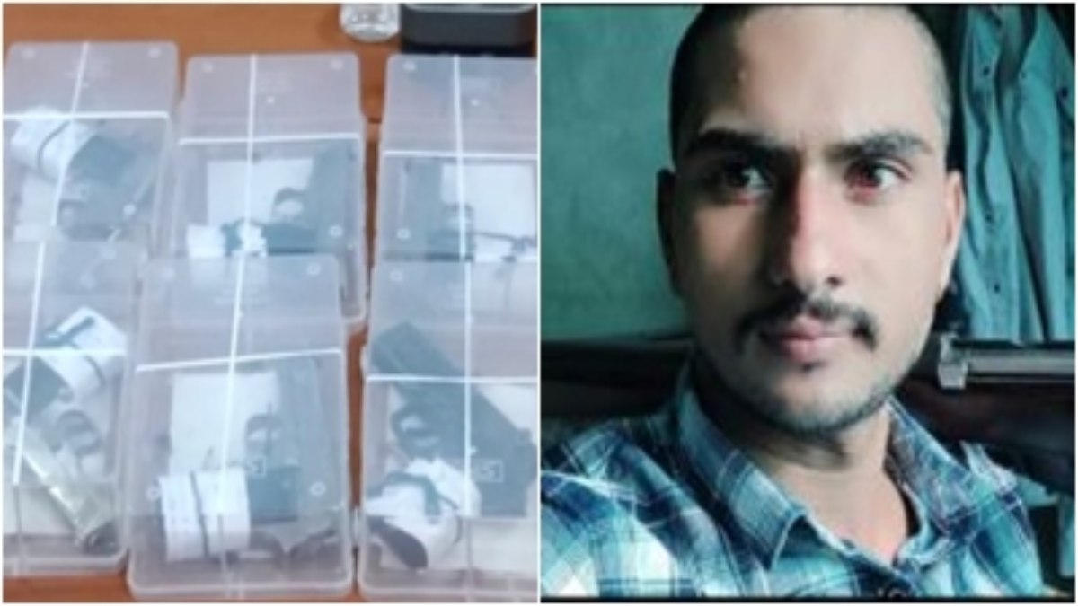इनामी हथियार तस्कर गिरफ्तार: आरोपी के पास से 6 पिस्टल और कारतूस जब्त, बदमाश पर एक दर्जन से ज्यादा मामले दर्ज 