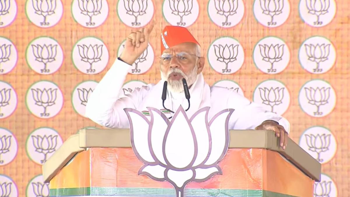 विजय संकल्प शंखनाद महारैली: पीएम मोदी ने कांग्रेस पर जमकर साधा निशाना, कहा – जब मैं विकसित भारत कहता हूं, तो विपक्ष और दुनिया में बैठी कुछ ताकतों का हो जाता है माथा गरम