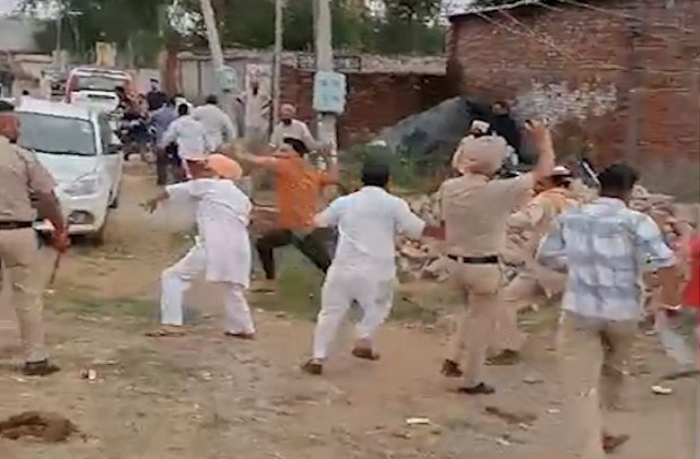 अमृतसर : भाजपा वर्कर और किसानों के बीच चले ईंट-पत्थर