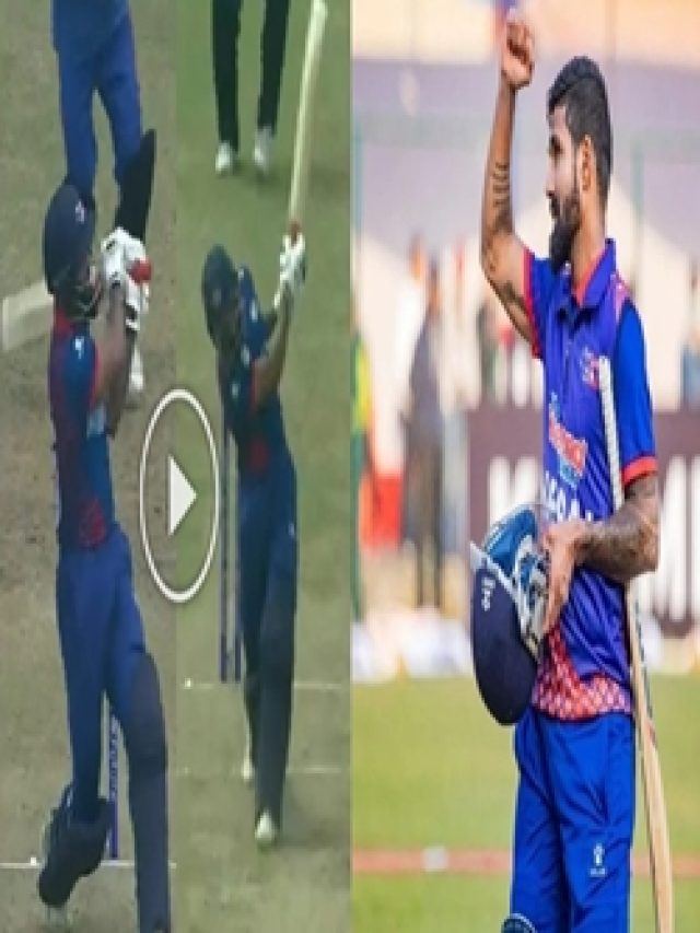 नेपाल के इस बल्लेबाज ने मचाई तबाही, एक ओवर में कूटे 36 रन