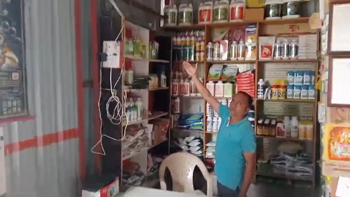 तेंदूए की दहशत के बीच दुकान का सीसीटीवी हुआ बंदः चोर ने अंधेरे का फायदा उठाकर हाथ साफ कर दिया