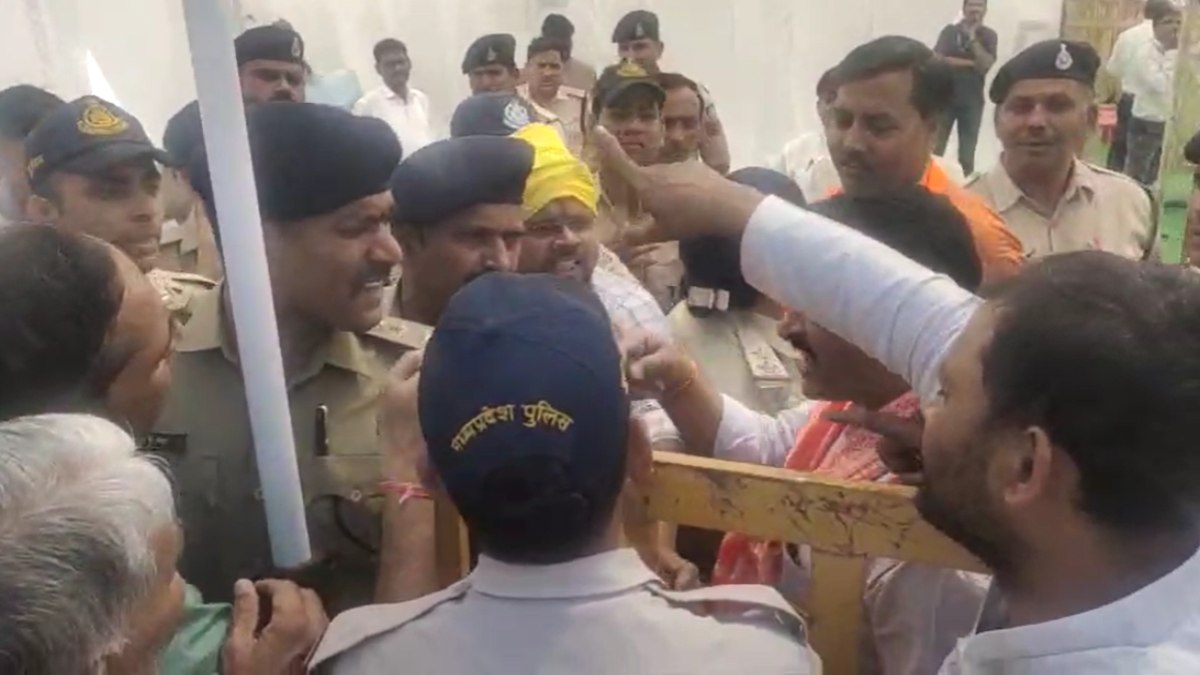 CM मोहन के कार्यक्रम में पुलिस और बीजेपी नेता के बीच तू-तू मैं-मैं : इस बात को लेकर हुआ विवाद