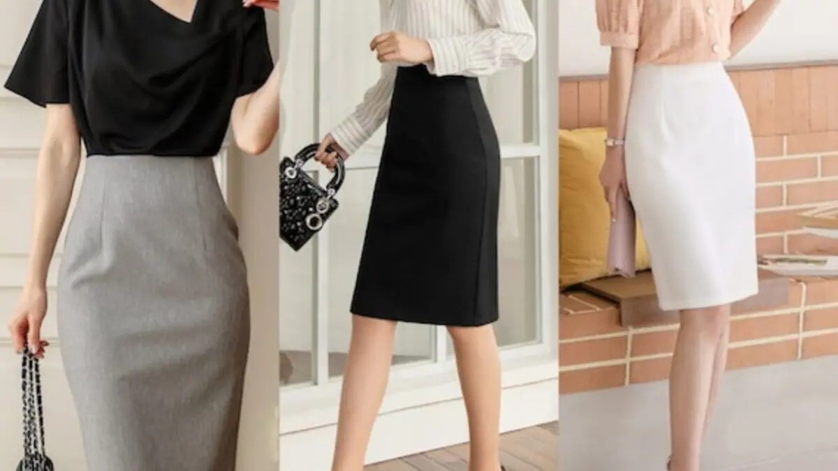 पेंसिल स्कर्ट के साथ T-shirt या फ्रिल टॉप कैरी कर बनाए अपने ऑफिस look को परफेक्ट…