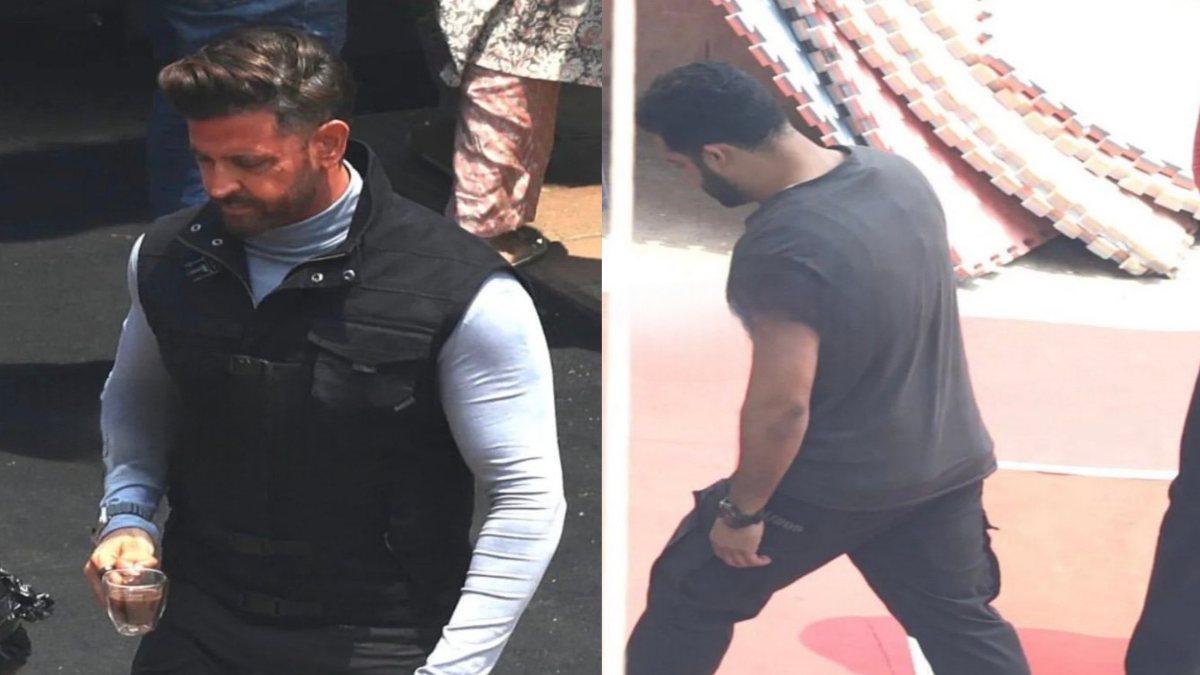 War 2 के सेट से लीक हुई फोटोज, फिल्म में Hrithik Roshan के साथ JR. NTR भी आएंगे नजर …