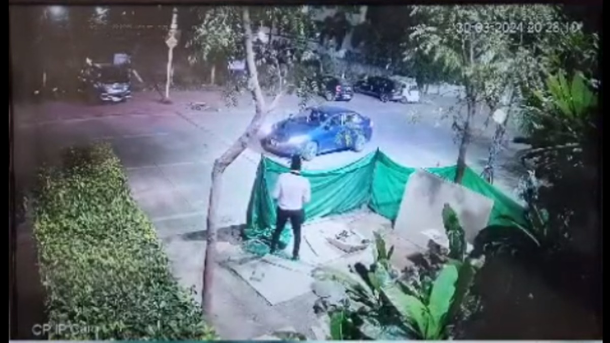 कॉल सेंटर कर्मचारी को कुचलने का प्रयास, चार पहिया वाहन की तलाश में जुटी पुलिस, CCTV फुटेज आया सामने