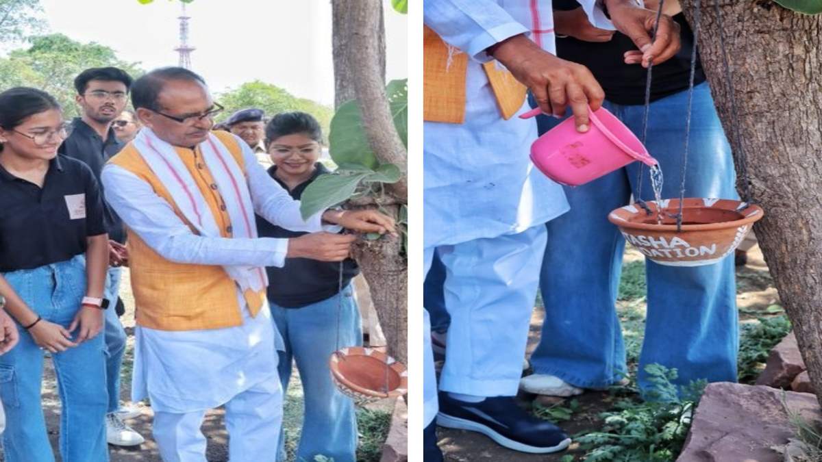 नेक पहल: ‘मामा’ ने किया पक्षियों के लिए पानी का इंतजाम, पार्क में लगाए मिट्टी के बर्तन, लोगों से की ये अपील