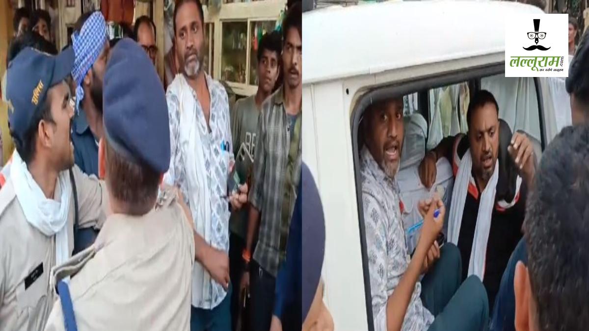 अतिक्रमण हटाने के दौरान निगम अमले और पुलिस से दुकानदारों की बहस, व्यापारियों ने कहा- रसीद मत बनाओ, सामान हटाकर दिखाओ