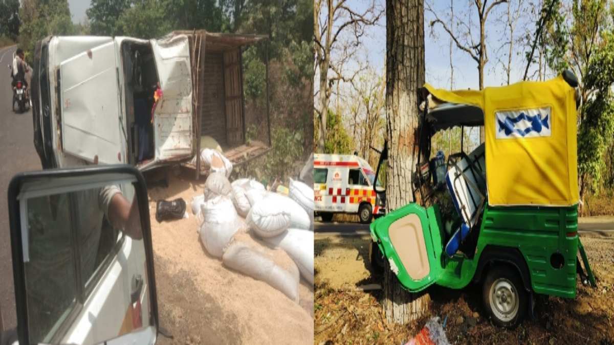 MP Road Accident: सीहोर में श्रद्धालुओं से भरी ऑटो पेड़ से टकराई, 4 घायल, उमरिया में पिकअप पलटने से 10 लोग जख्मी