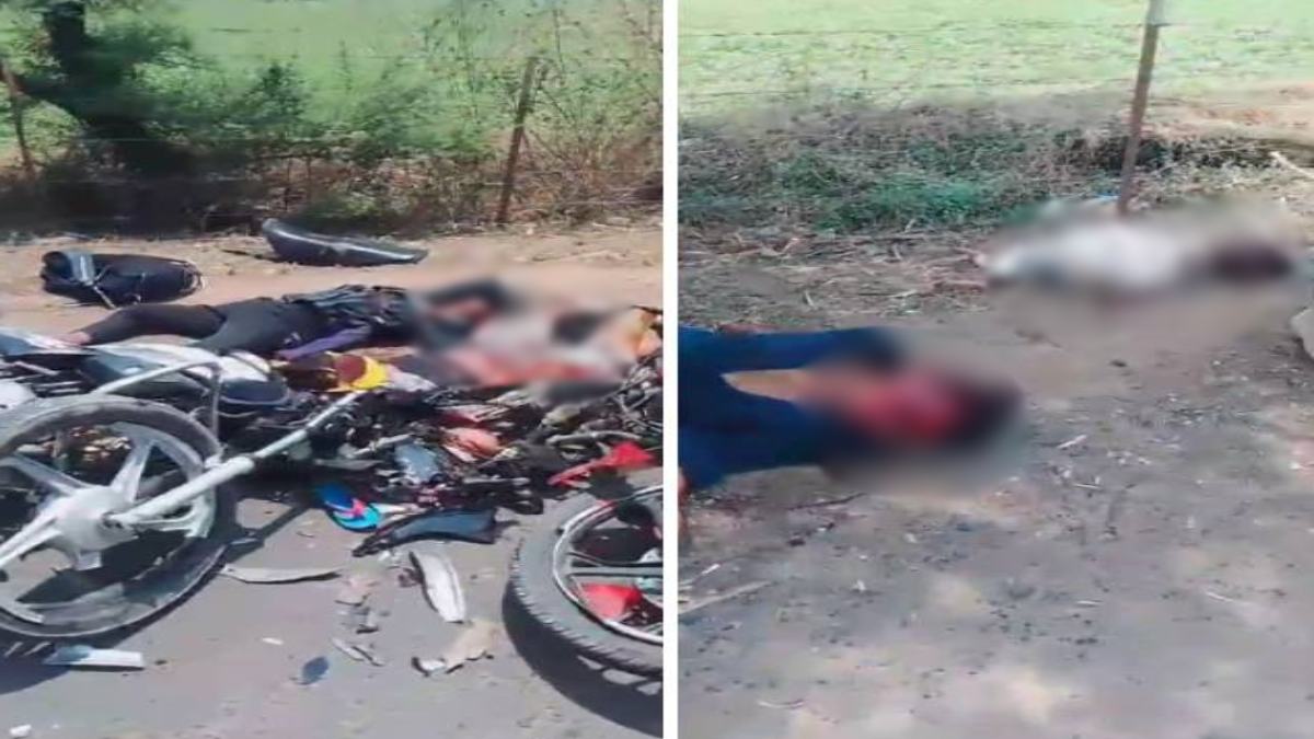 भीषण सड़क हादसे में 3 की मौत: दो बाइकों की आमने-सामने भिड़ंत, मां-बेटे समेत नातिन ने मौके पर तोड़ा दम