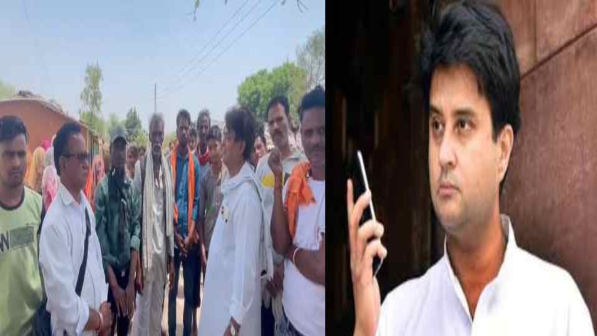 सड़क नहीं बनने से नाराज थे ग्रामीण: मतदान बहिष्कार के वायरल Video को सिंधिया ने लिया संज्ञान, आश्वासन पर माने
