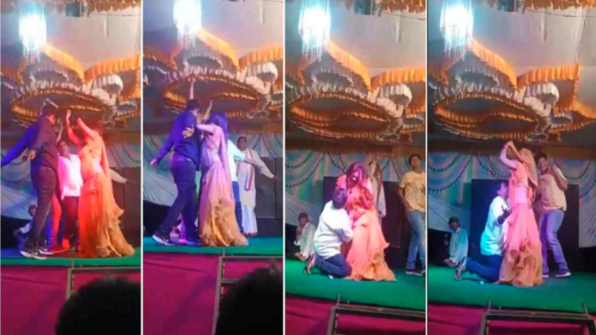 पटवारी का अश्लील डांस, VIDEO: ‘चोली के पीछे क्या है’ गाने पर लगाए ठुमके, बार डांसर के साथ की गंदी हरकत