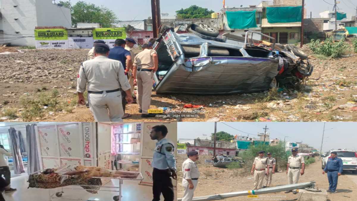 MP में दो तीर्थ यात्रियों की मौत: केदारनाथ के दर्शन कर लौट रहा था श्रद्धालुओं का जत्था, वाहन पलटने से 9 घायल