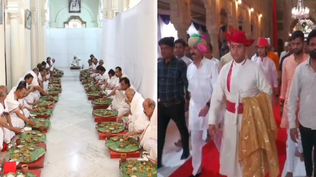 ज्योतिरादित्य सिंधिया की पगड़ी रस्म: राजमाता माधवी राजे की तेरहवीं पर ब्राह्मण भोज, पूर्वजों का लिया आशीर्वाद