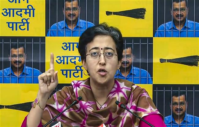 आतिशी का आरोप भाजपा जल संकट पैदा करना चाह रही