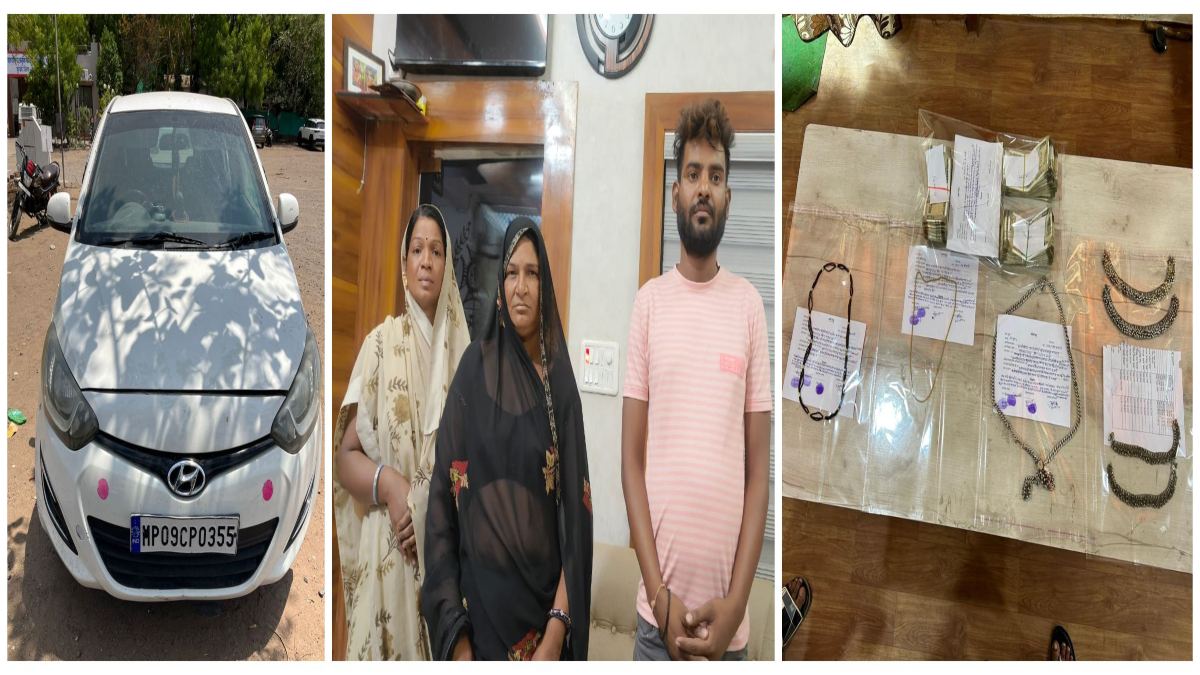 श्मशान घाट में लाखों का करोड़ों बनाने का मामला: सफेद साड़ी वाली तांत्रिक महिला समेत 2 गिरफ्तार, 9 लाख से अधिक का माल जब्त