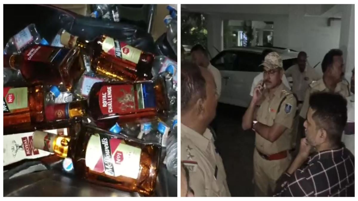 मेडिकल कॉलेज में छुपाई अवैध शराब से भरी कार, पुलिस ने एक आरोपी को किया गिरफ्तार