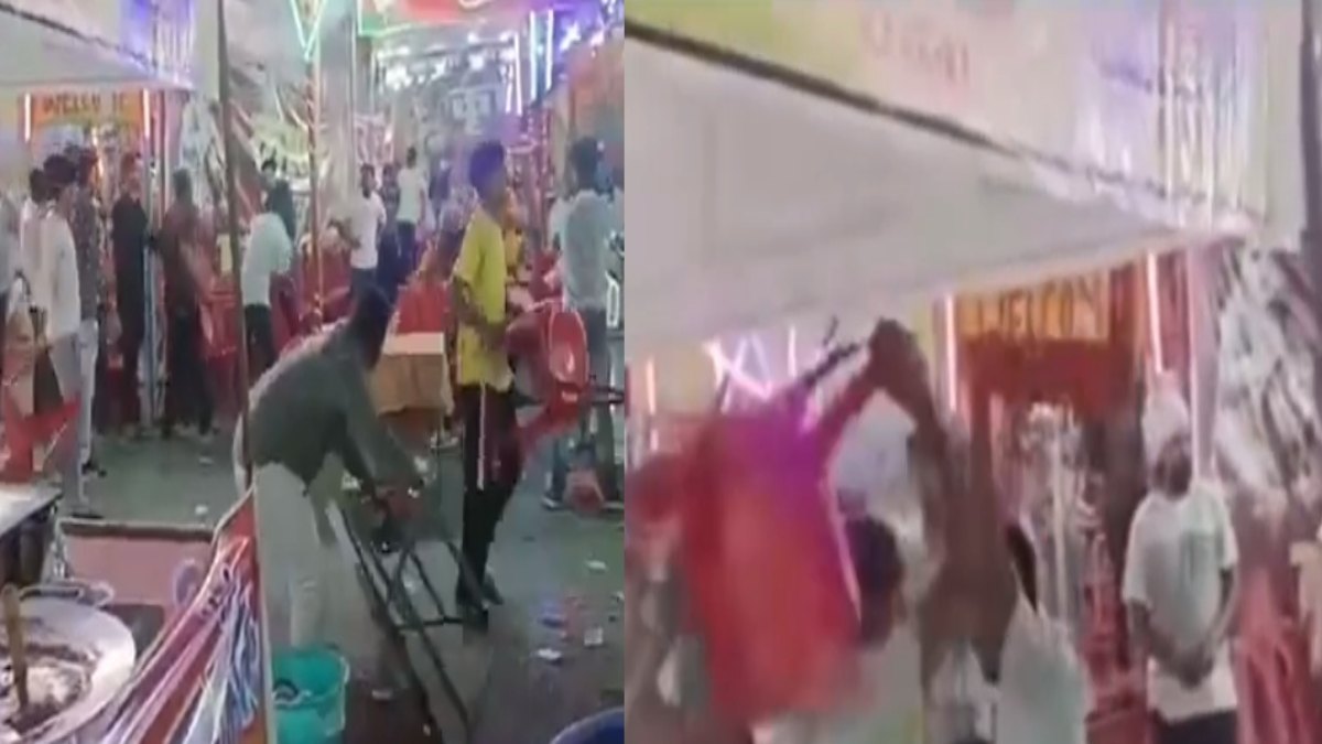 मेले में बवाल: जमकर चले लात-घूंसे, एक दूसरे पर फेंकी कुर्सियां, Video वायरल