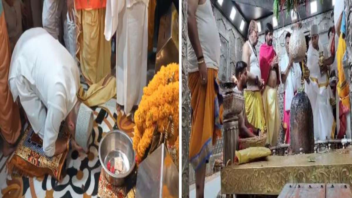 बाबा महाकाल के शरण में पहुंचे सिंधिया: गर्भगृह में की पूजा-अर्चना, मां बगलामुखी मंदिर में भी टेका माथा