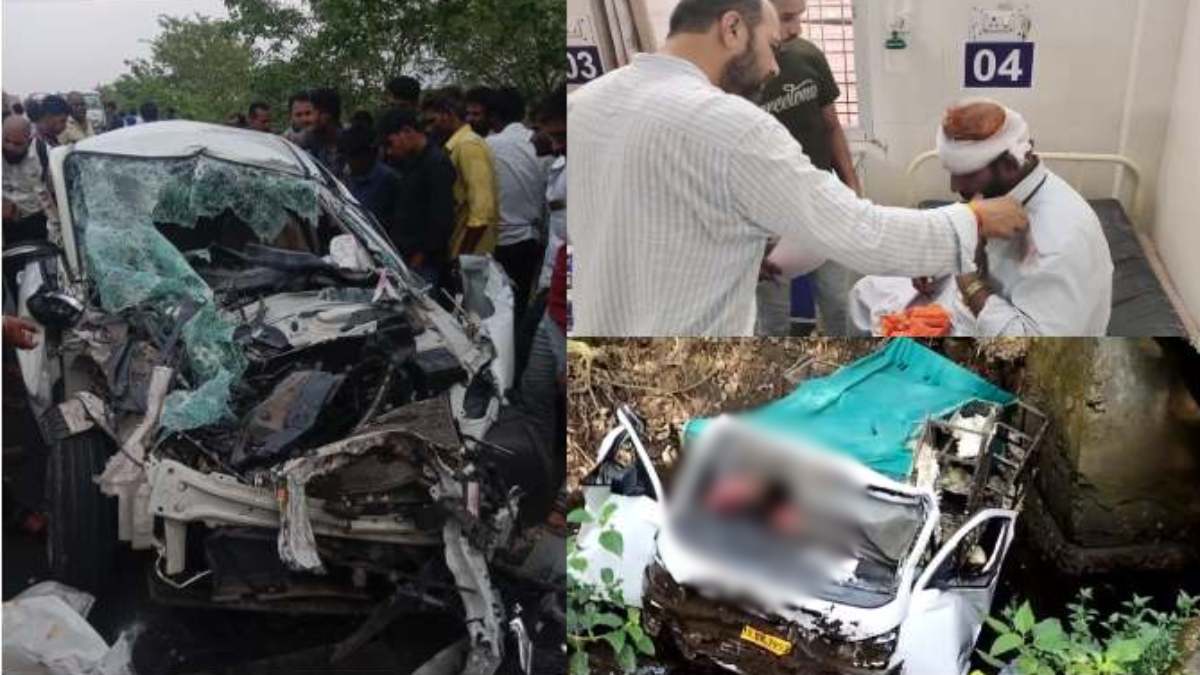 सड़क हादसे में 2 की मौत, 14 घायल: बालाघाट में पुल से टकराई पिकअप, धार में कार और ट्रक में टक्कर, इंदौर में पलटी कार
