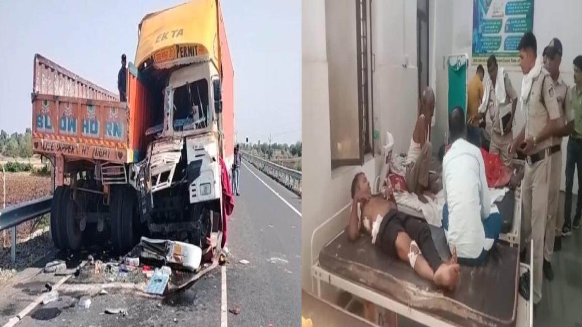 Accident News: कंटेनर और ट्रक की टक्कर से दंपत्ति की मौत, सीधी में बस और कार में आमने-सामने भिड़ंत, 13 घायल