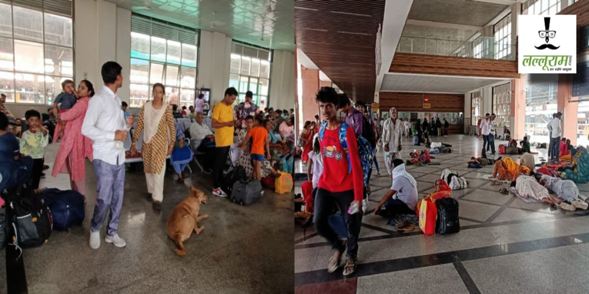 गर्मी ने बढ़ाई लोगों की परेशानी: स्टेशन पर यात्रियों के लिए नहीं कोई व्यवस्था, राजधानी का तापमान 42 डिग्री के पार