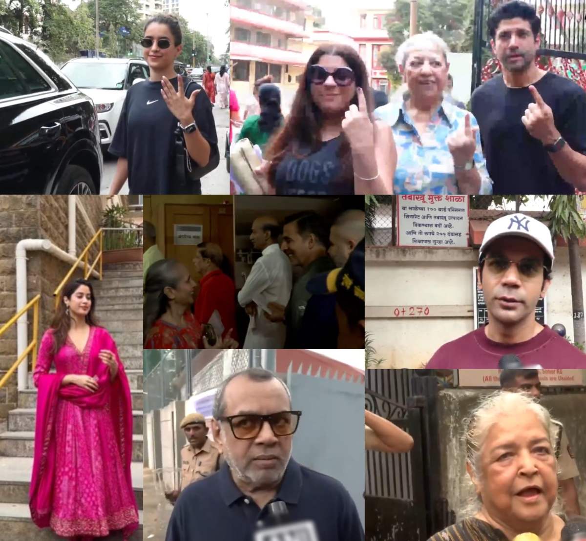 India Election 2024 5th Phase Voting: लोकतंत्र के रंग Bollywood Stars के संग, मतदान करने के लिए मुंबई के पोलिंग बूथों पर बॉलीवुड स्टार्स की लगी कतार
