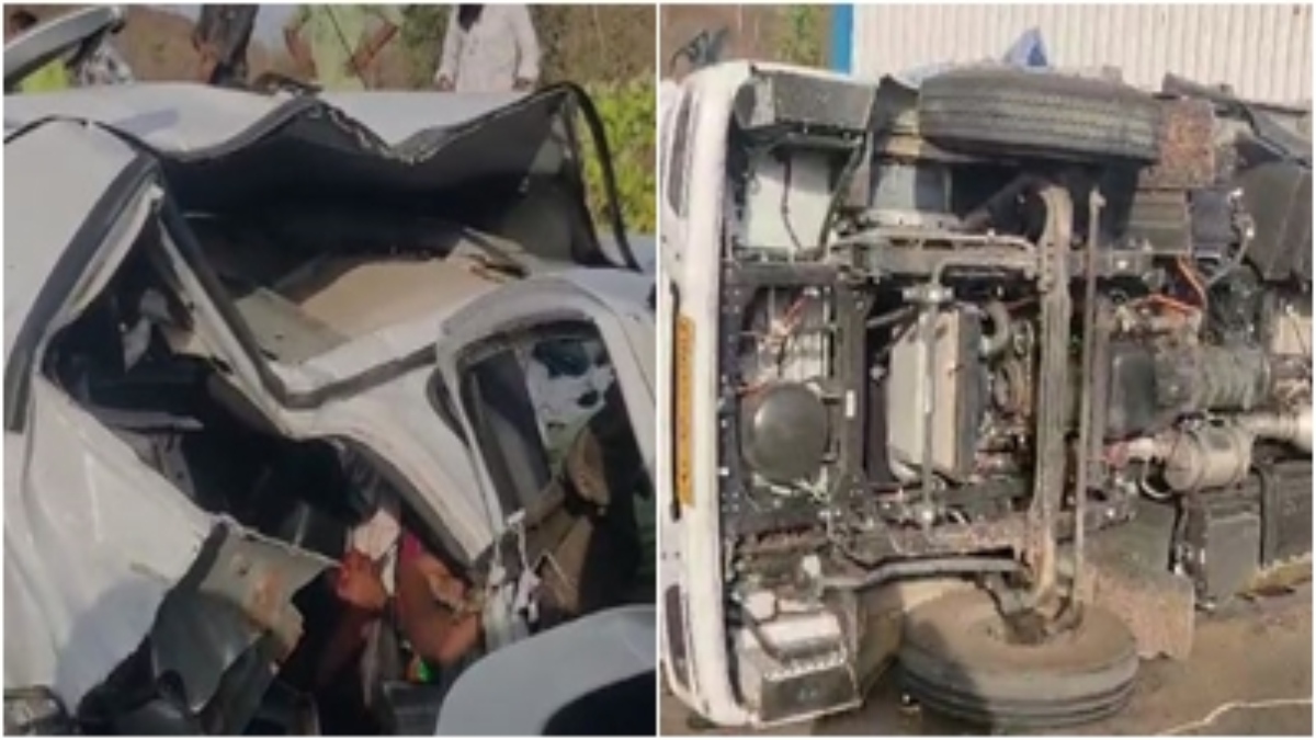 घाट पर टैंकर का ब्रेक फेल: तीन वाहनों को मारी टक्कर, 3 लोग घायल