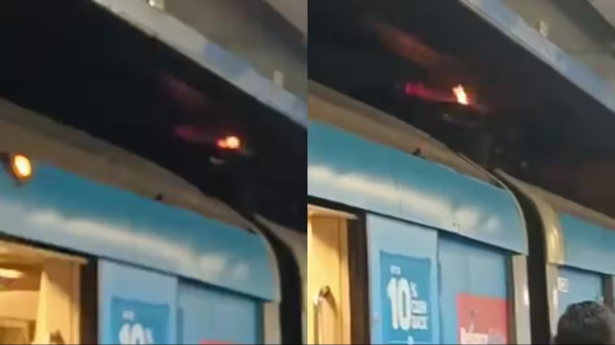 Delhi Metro Fire: राजीव चौक स्टेशन में लगी आग, मची अफरा-तफरी, देखें VIDEO