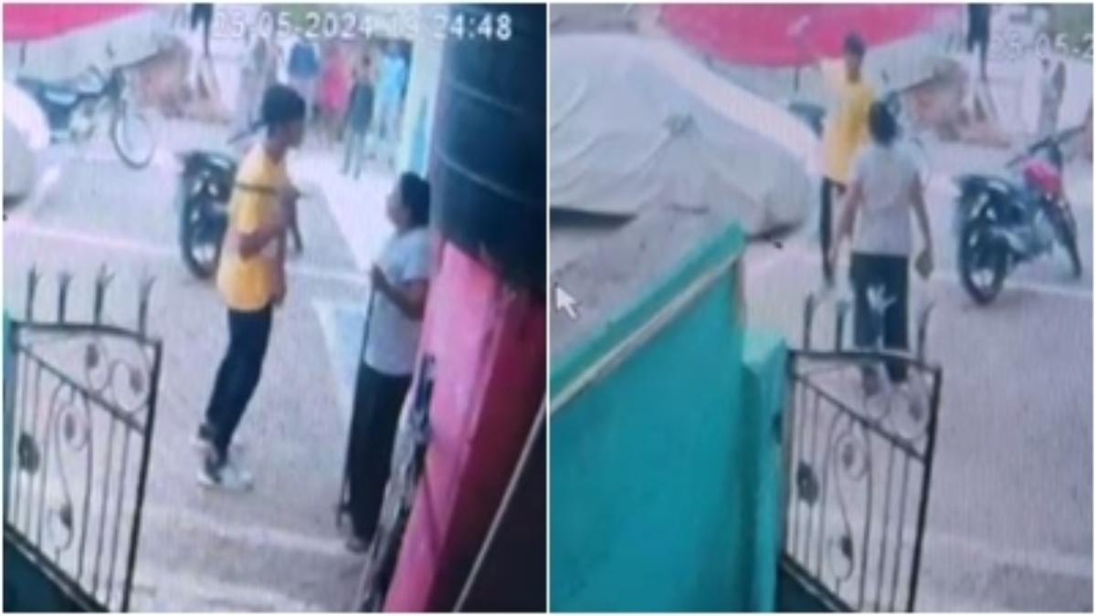 तलवार लेकर महिला के घर घुसा बदमाश: तोड़फोड़ कर की लूट, वारदात CCTV में कैद   