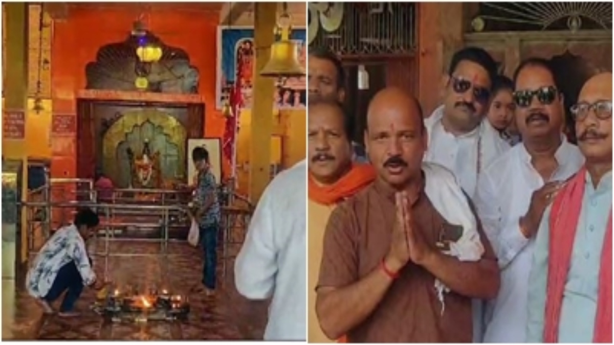 बिजली विभाग ने रोका भगवान हनुमान का रास्ता: सालों पुराने मंदिर के सामने बनाई बिल्डिंग, समिति ने प्रशासन से की रास्ते की मांग