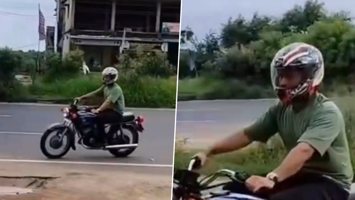Viral Video: पुराने रंग में लौटे माही, बाइक पर दिखा थाला का निराला अंदाज….