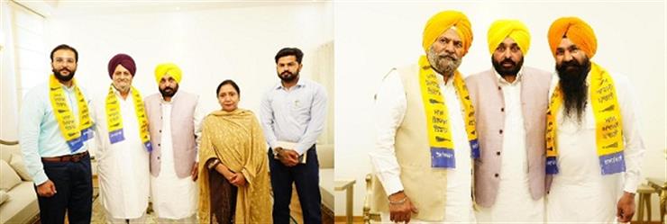 AAP में अमृतसर, पटियाला, फिरोजपुर और चंडीगढ़ में भाजपा और शिअद के कई बड़े नेता शामिल