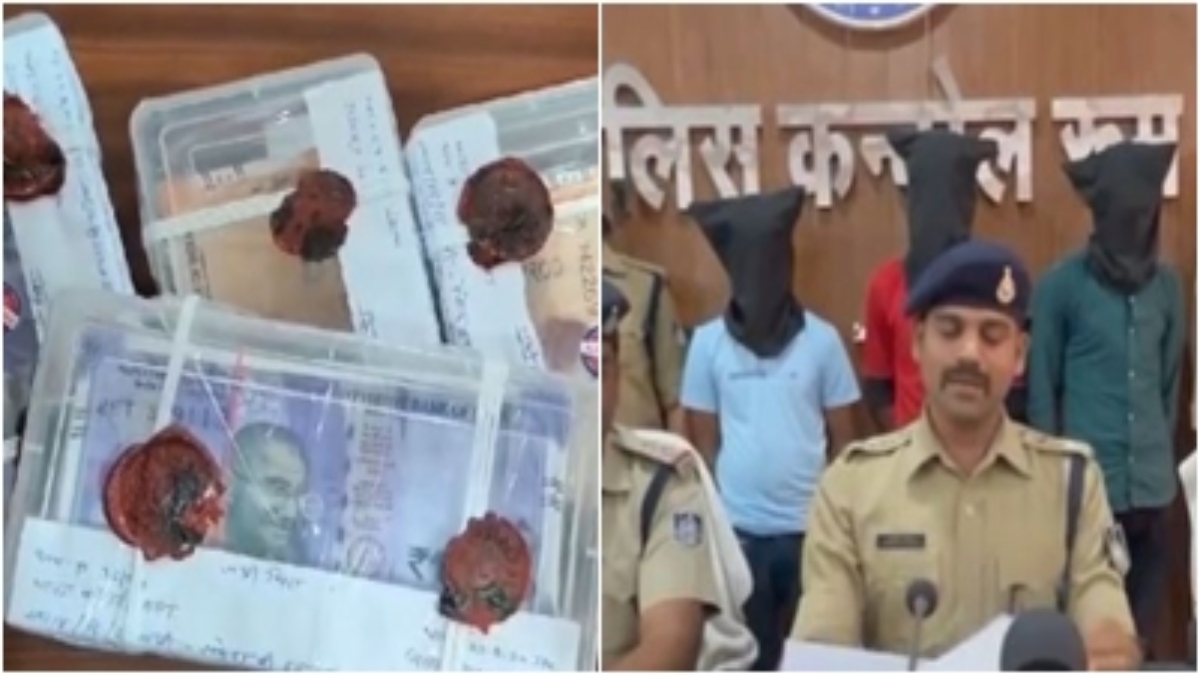 नकली नोट छापने वाले गिरोह का भंडाफोड़: तीन आरोपी गिरफ्तार, खपाने के लिए छोटी दुकानों को बनाते थे निशाना, नकदी के साथ प्रिंटर बरामद  