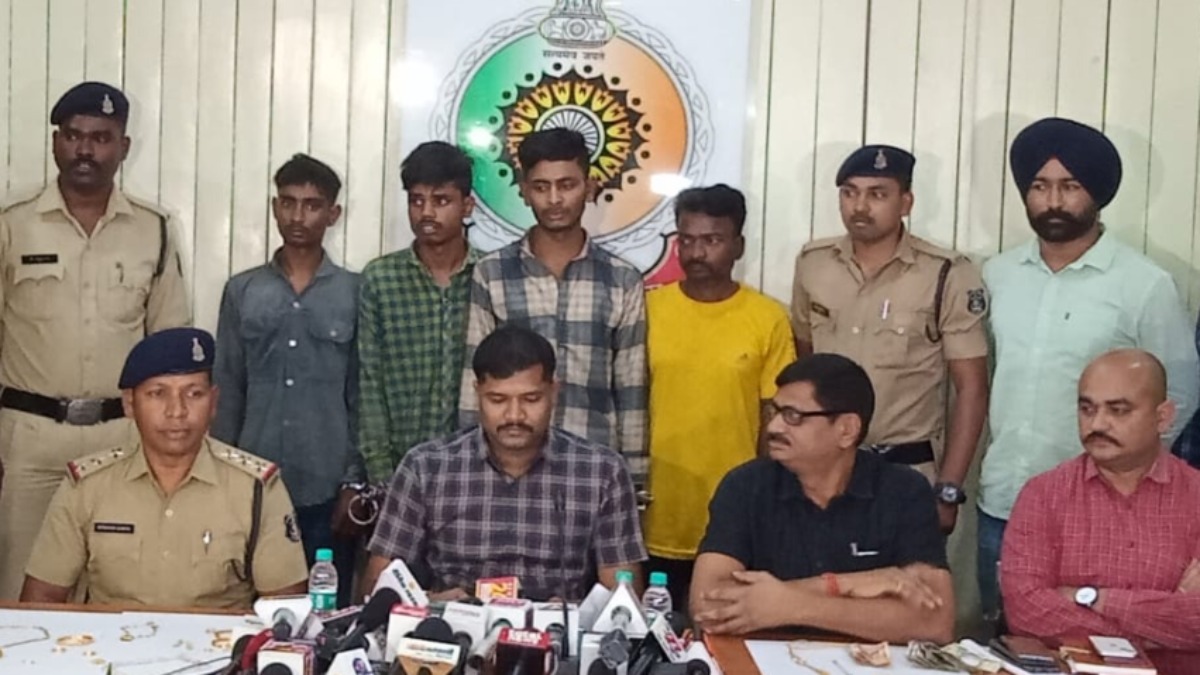 राजधानी के चोर गिरोह का भंडाफोड़, शादी और सूने मकानों से लाखों की चोरी करने वाले 4 शातिर गिरफ्तार