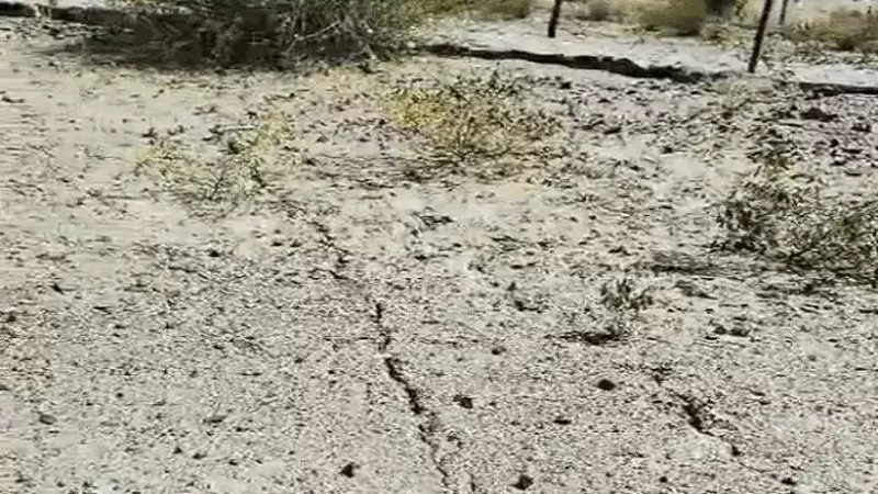 Rajasthan News: बाड़मेर में धंसी जमीन, कई किलोमीटर तक आई लम्बी दरारें, प्रशासन कर रहा है जांच